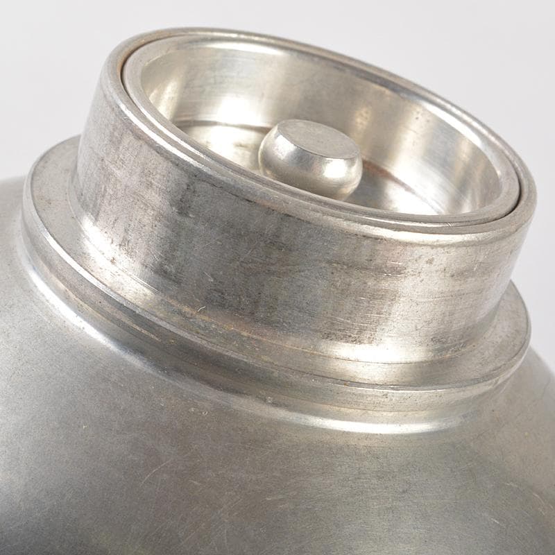 煎茶道具　錫半製　上錫　茶壷　茶心壷　約451g　共箱　M　R5272