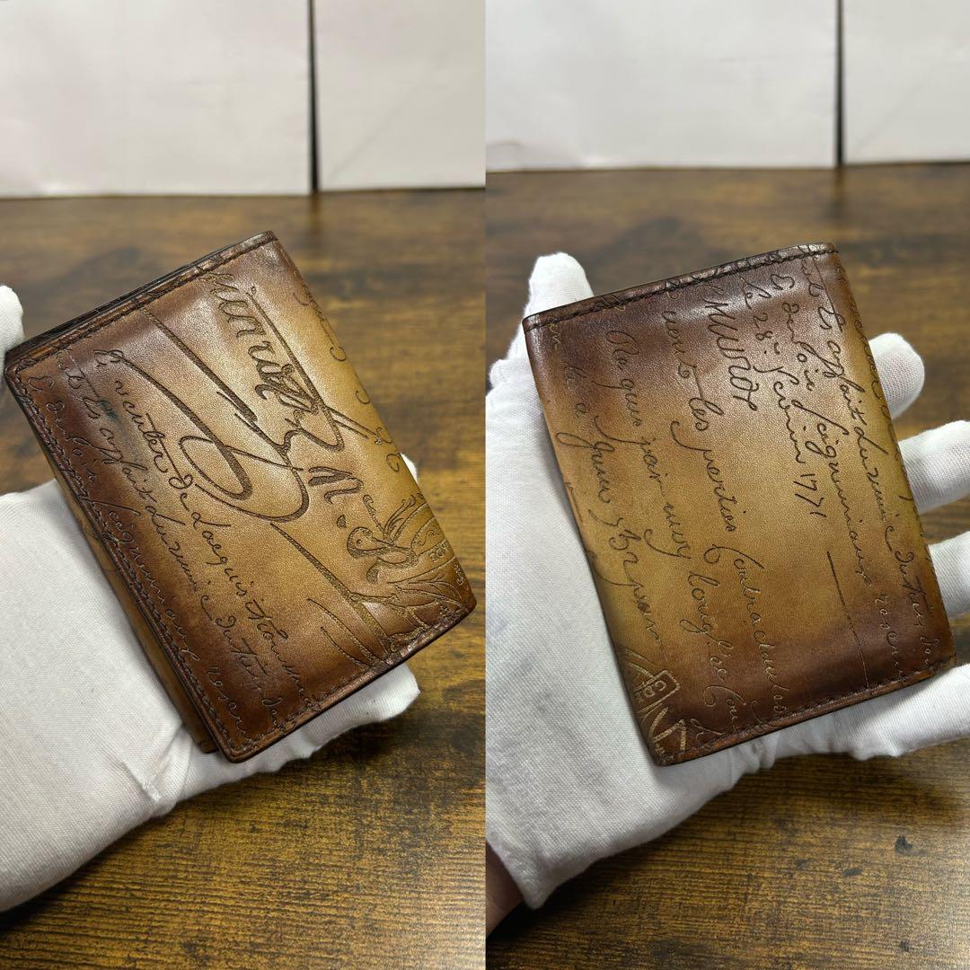 約9.9万円　オルガ期　Berluti インヴィア フラップ　名刺入れ