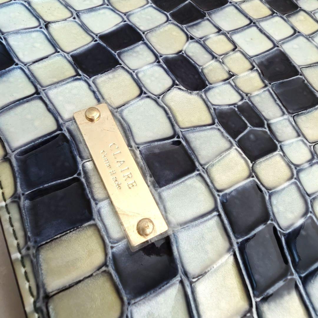 未使用品　クレア ステンドグラスイタリアンレザー　手帳カバー　アタオ