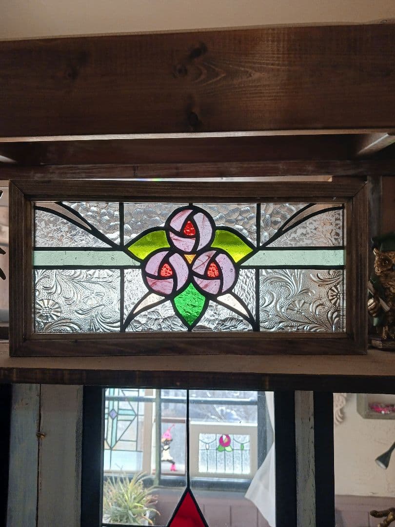 ステンドグラス　薔薇のブーケ