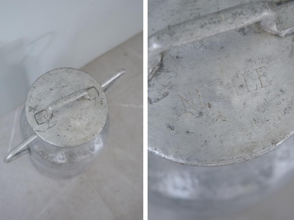 フランスアンティーク古いミルク缶/ゴミ箱/小物入れ/傘立て/花器(90-19-2