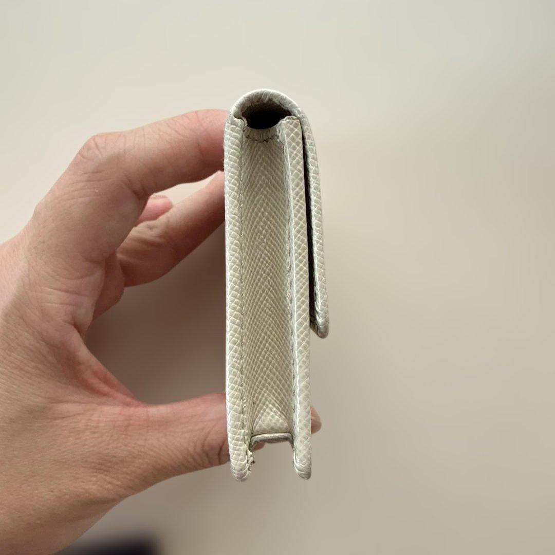 M*A様 極美　PRADA サフィアーノレザー 名刺入れ カード入れ