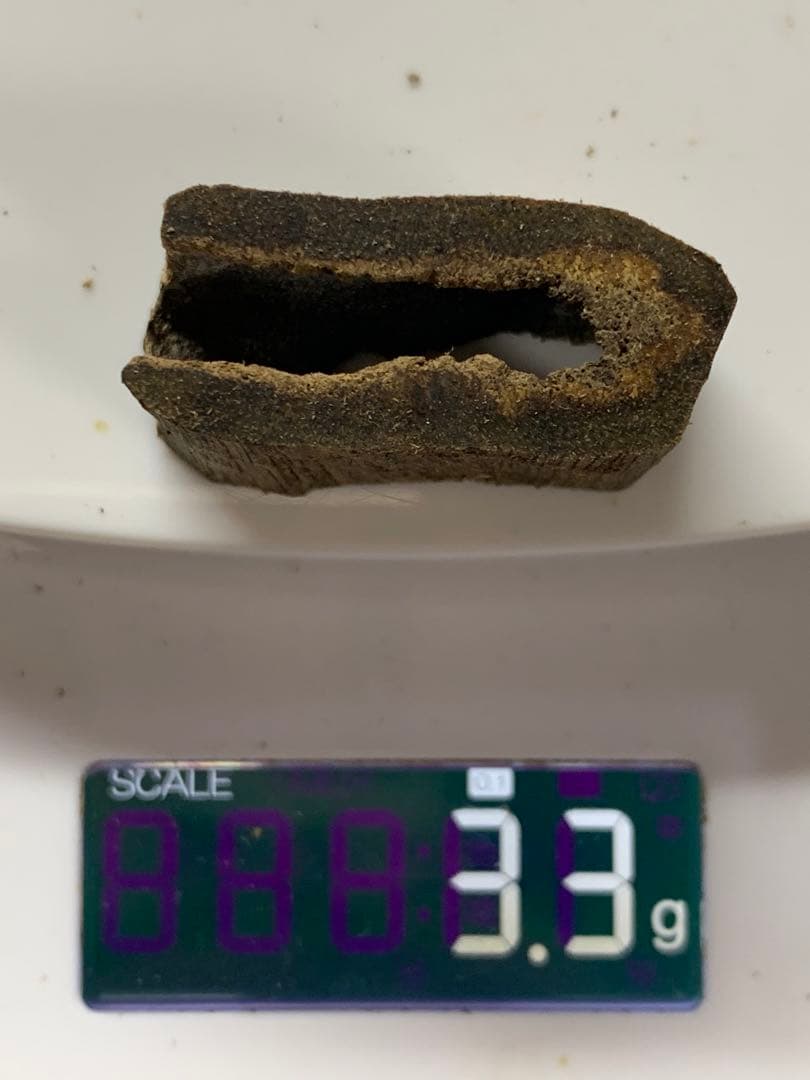 極上黒伽羅 沈香原木 香木 重さ:3.3g