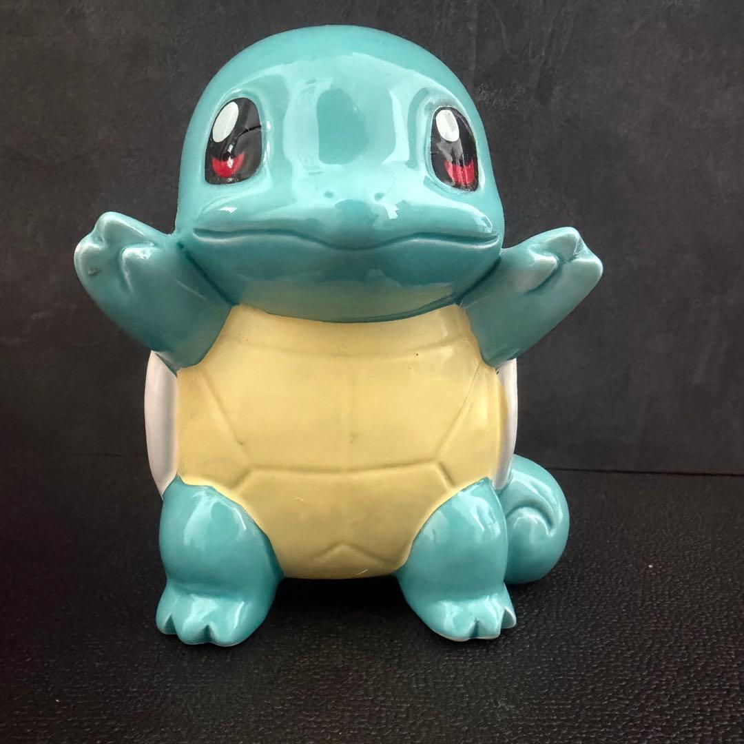 【レトロ・希少】　ポケモン 貯金箱　陶器製 5体＋アミューズメント2体　Lサイズ