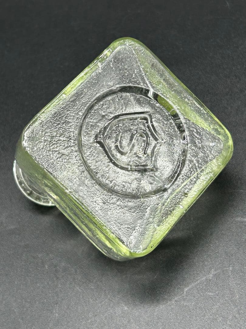 クツ型インク瓶　サムライインキ　レトロ瓶　ガラス　ペロペロ