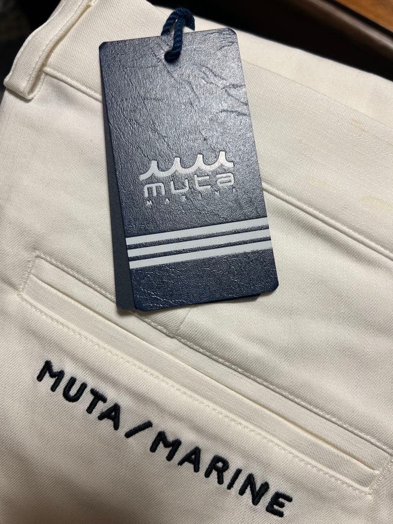MUTA/MARINE ゴルフパンツ サイズ8 ホワイト （長ズボン）