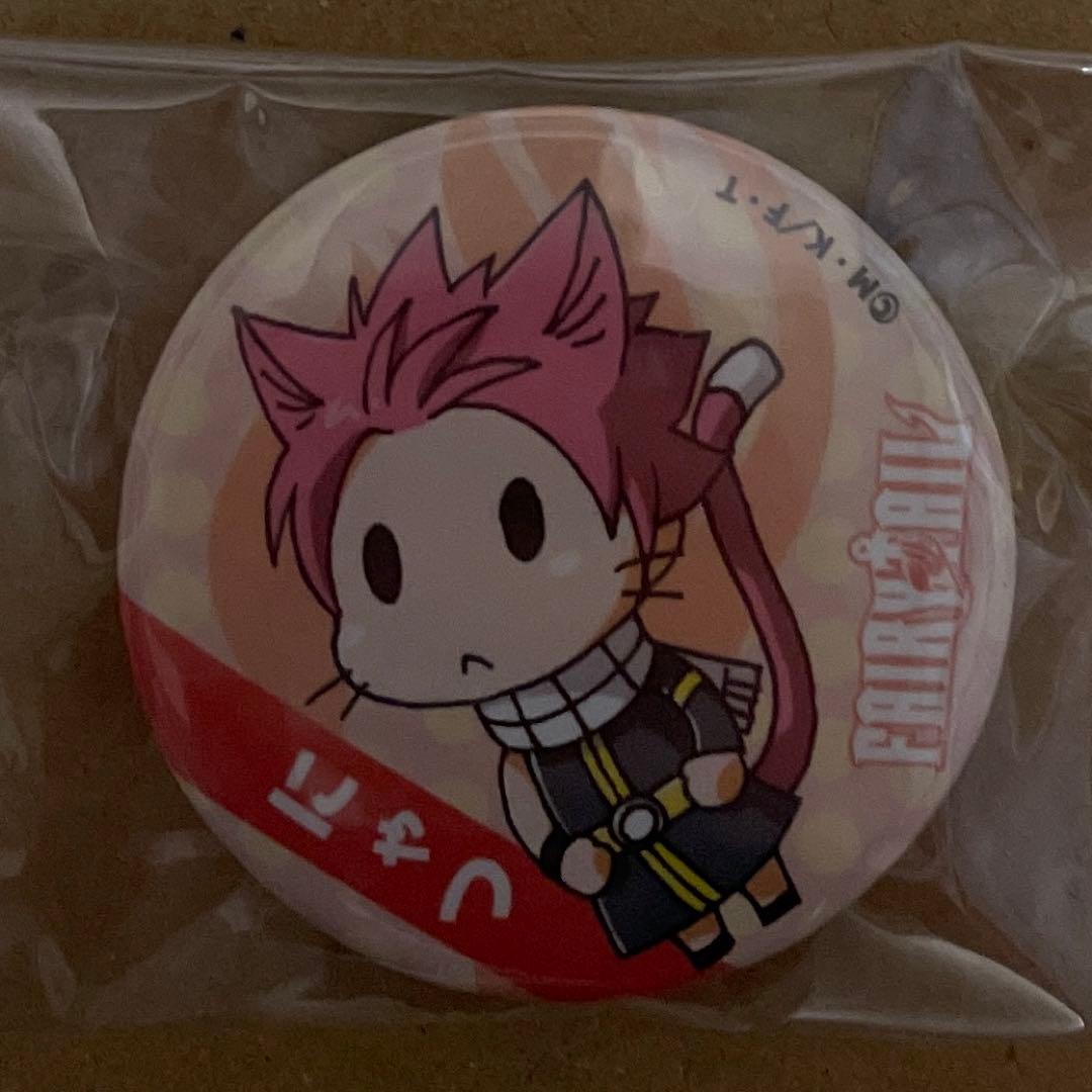 Mashima HERO'S ナツ ルーシィ 缶バッジ おまけ付き