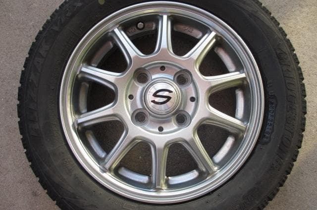 社外 13インチ アルミ ホイール PCD100 4穴 4本 155/65R13