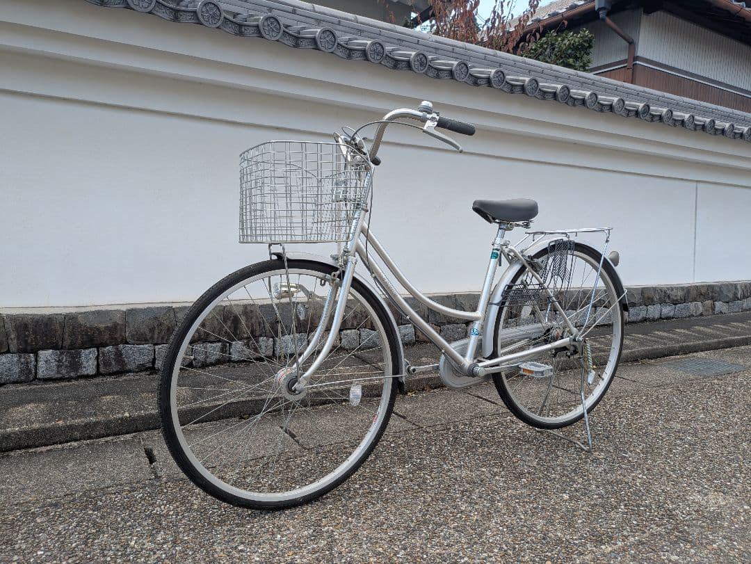 美品 27 インチ 自転車 軽快車 シティサイクル 名古屋市引き取り限定