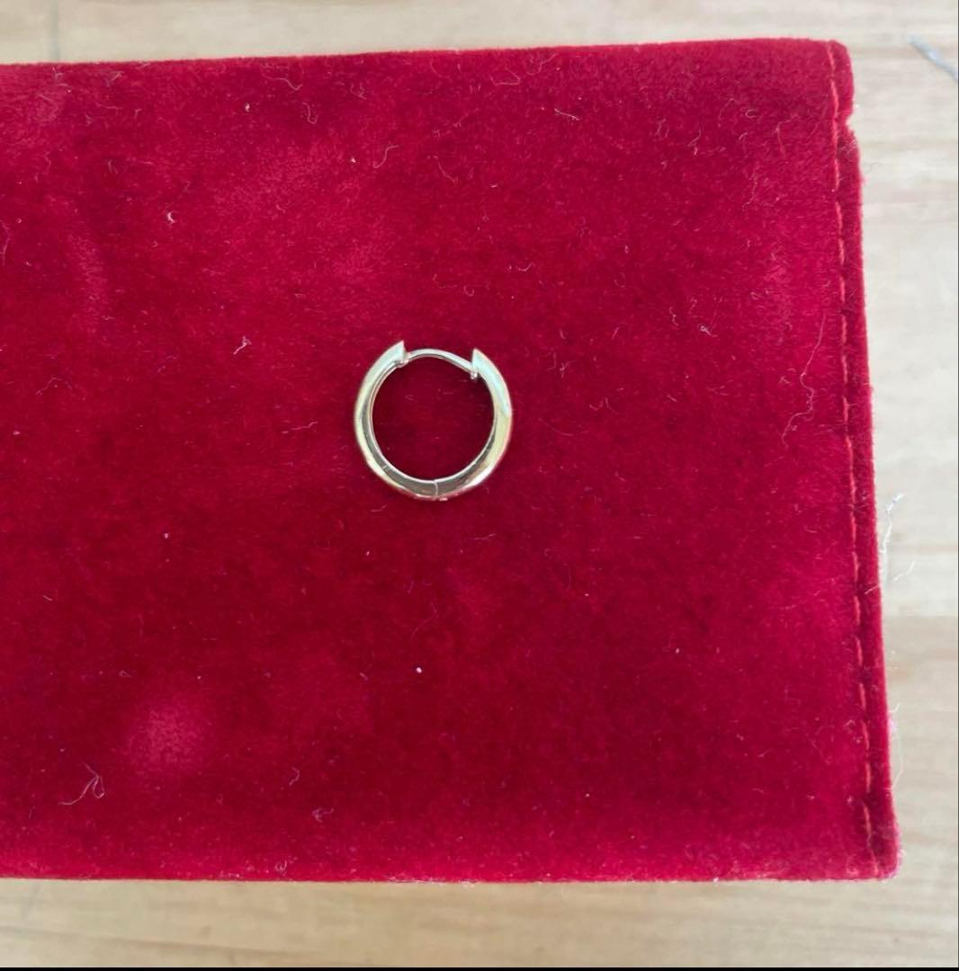 K18 ピアス　片耳　フープピアス　ゴールド　18金　ピアス