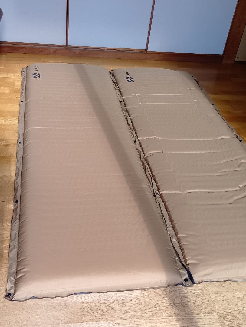 WAQインフレータブルマット8cm２個セット　オリーブ