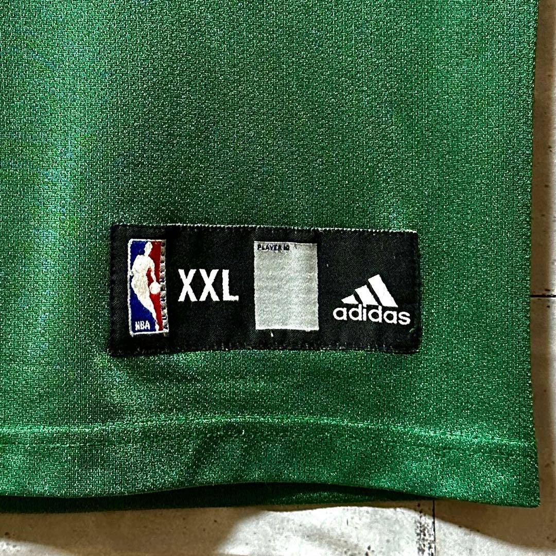 古着 アディダス タンクトップ 刺繍 NBA セルティックス 2XL 緑 激レア