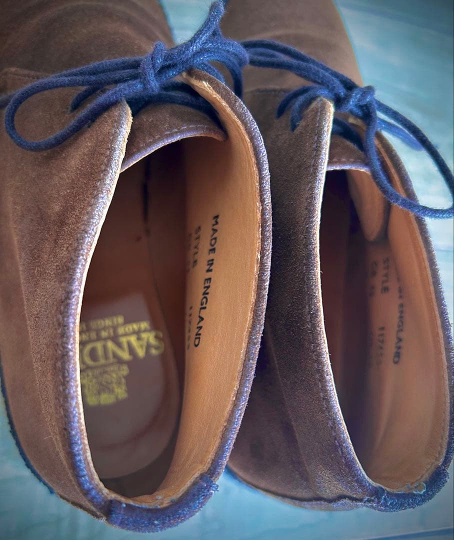 SANDERS BRITCHUKKA サンダース　チャッカブーツUK4.5