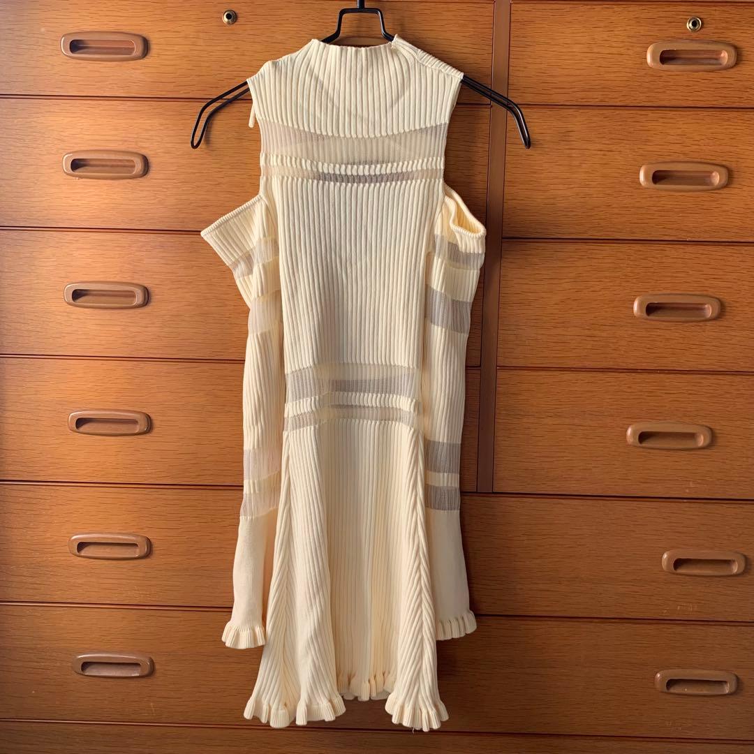 ワンピース amerge. sheer ribbon feminine onepiece