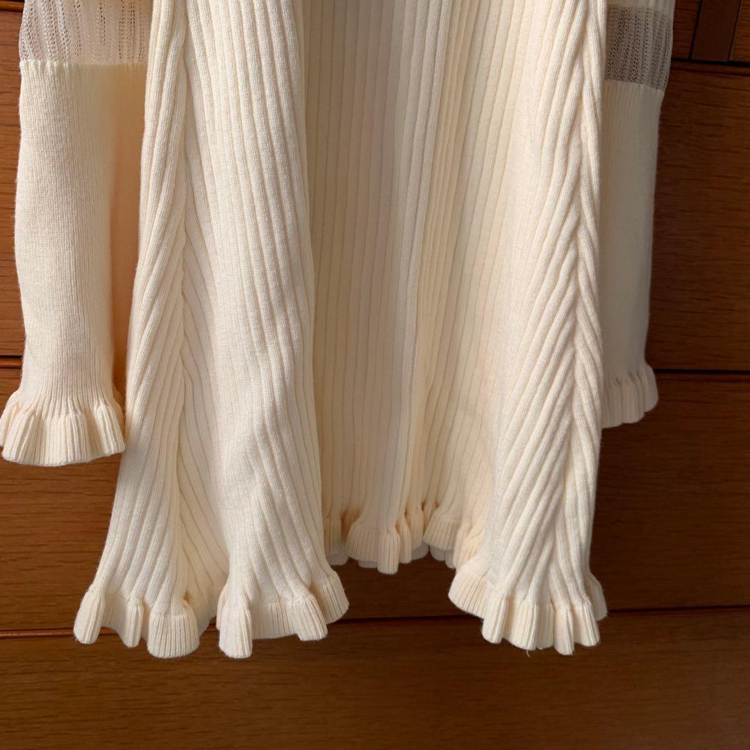 ワンピース amerge. sheer ribbon feminine onepiece