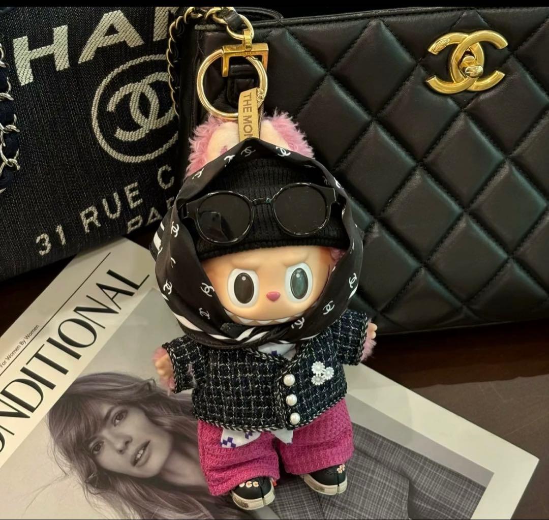 Labubu BIGBANG G-DRAGON ジヨン着用風 ぬいぐるみ服 7点