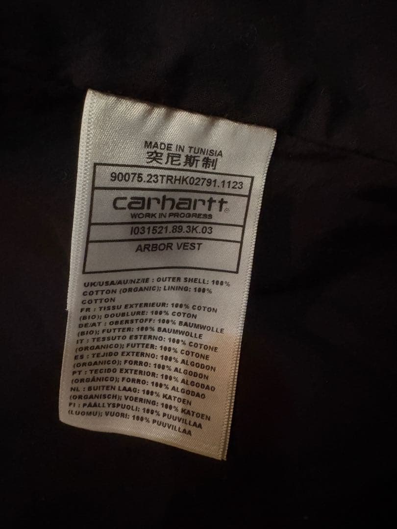 Carhartt ブラック ベスト Mサイズ ストリート
