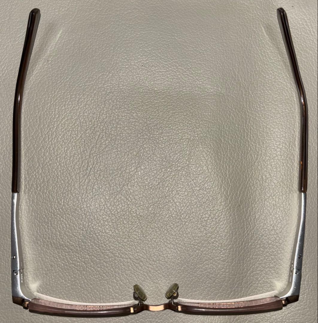 Cartier CA007 C4 メガネフレーム シルバー ブラウン カルティエ