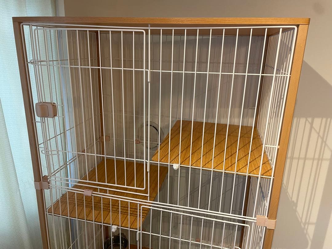 キャットケージ 無垢材フレーム