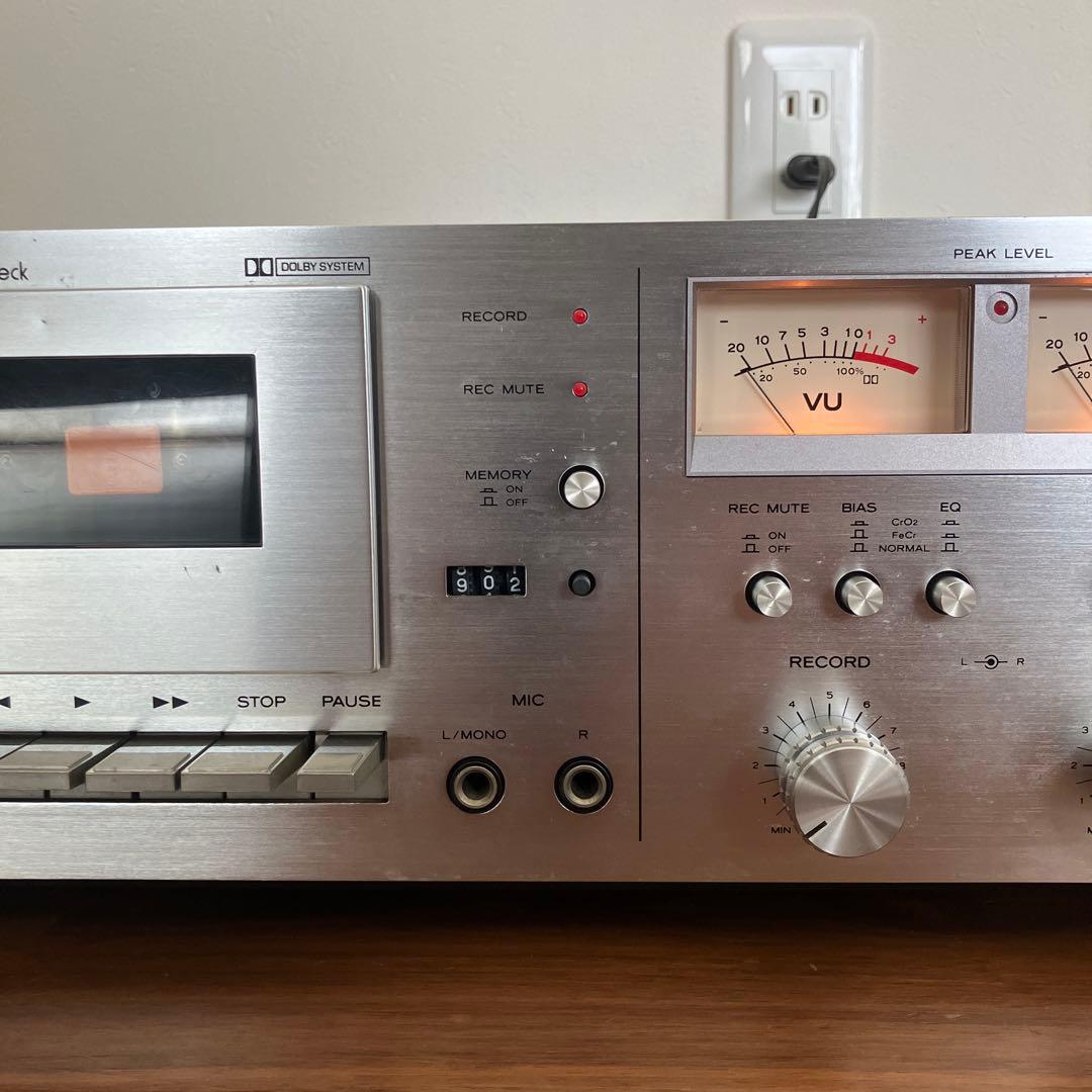 TEAC A-410 ティアック ステレオカセットデッキ 稼働品 取扱説明書付き