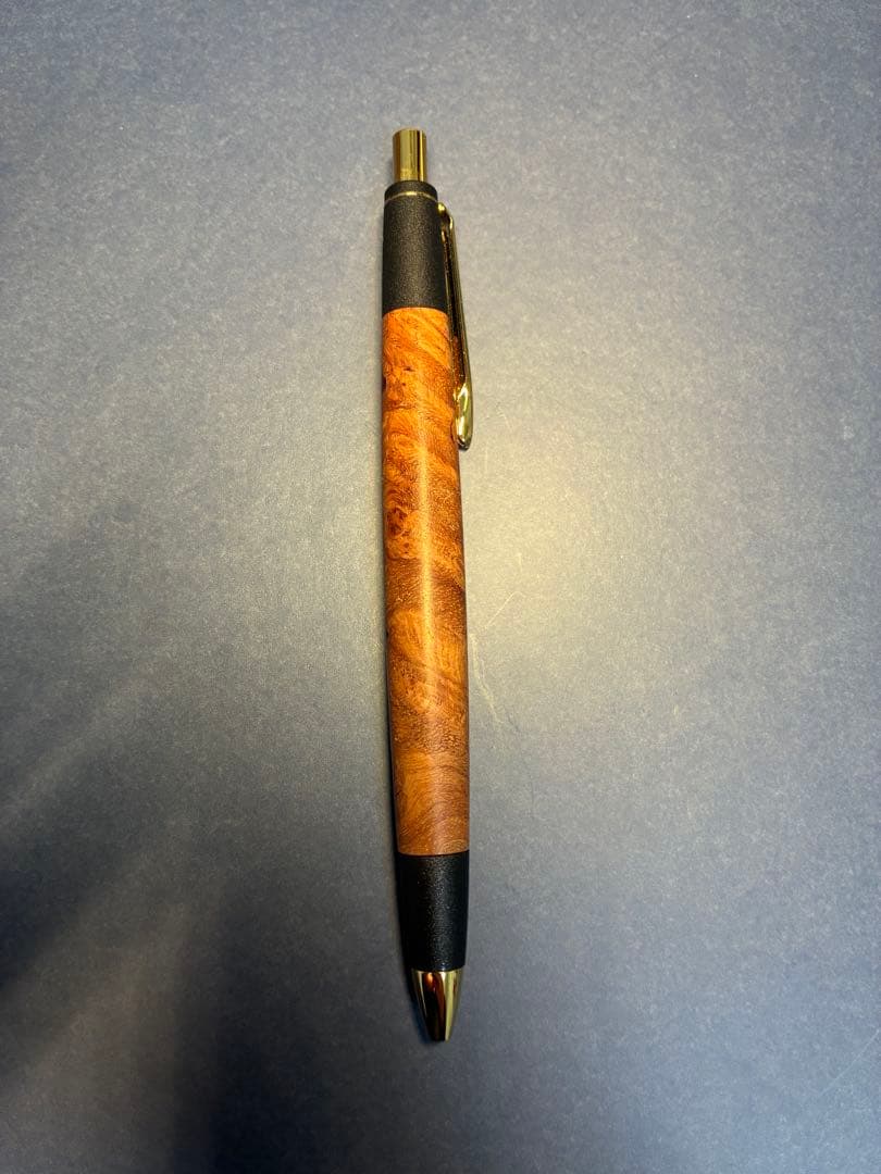 ボナンペン　花梨瘤　シャープペンシル　真鍮金具