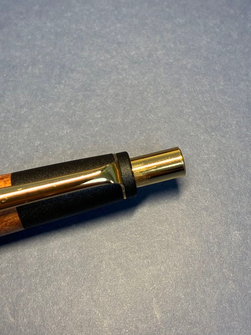 ボナンペン　花梨瘤　シャープペンシル　真鍮金具