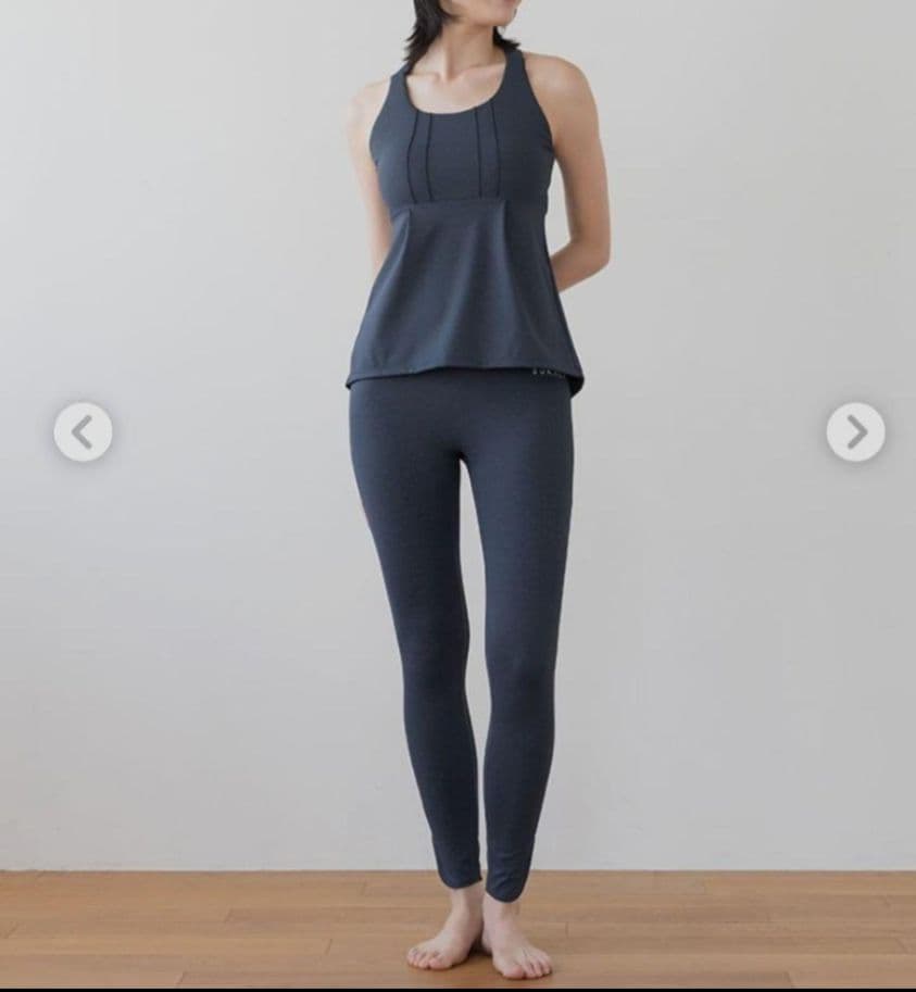 SUKALA　デニムクロスタンクトップ&デニムスリットレギンス　Sサイズ　セット