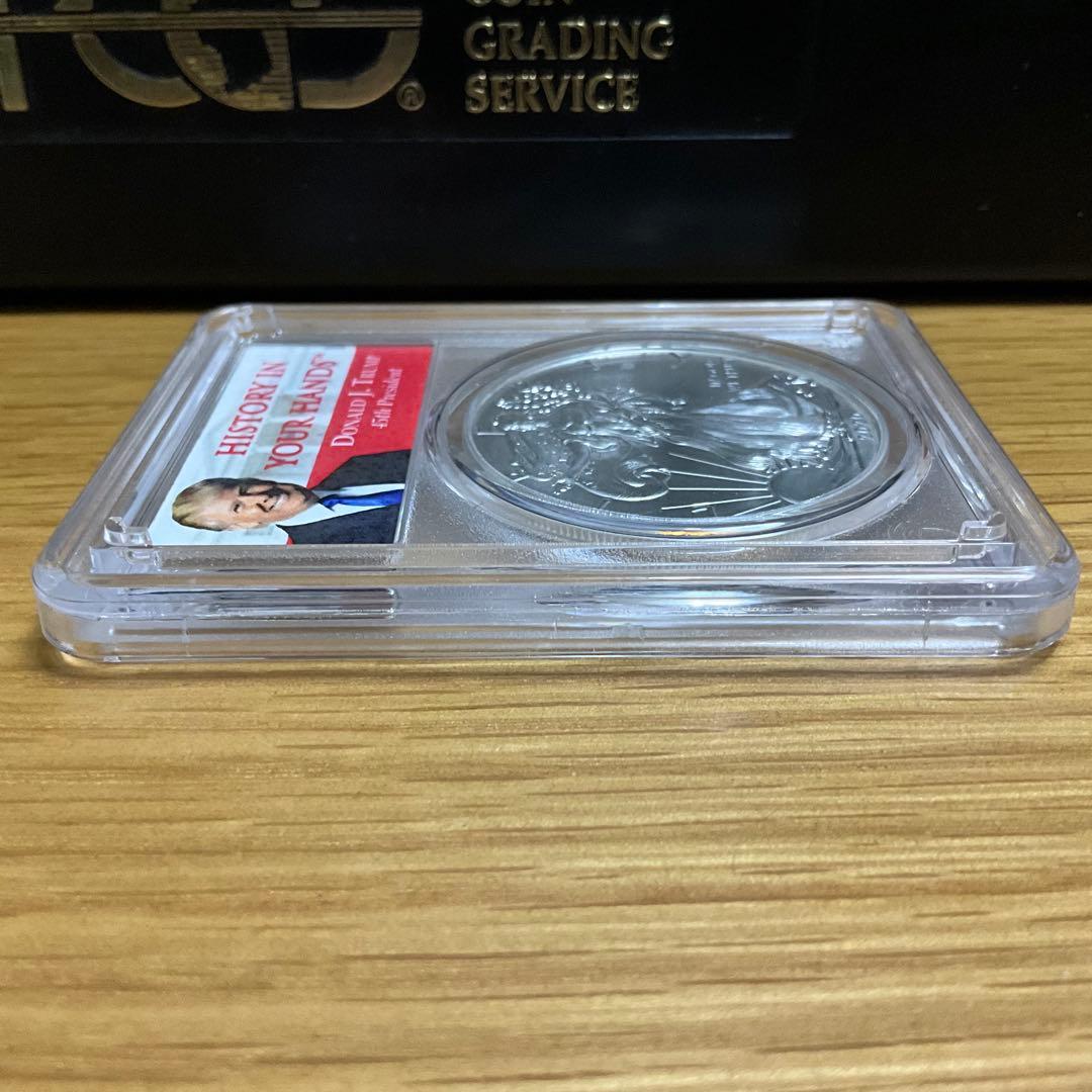 【新品】イーグル銀貨 トランプ大統領 2020 PCGS MS70