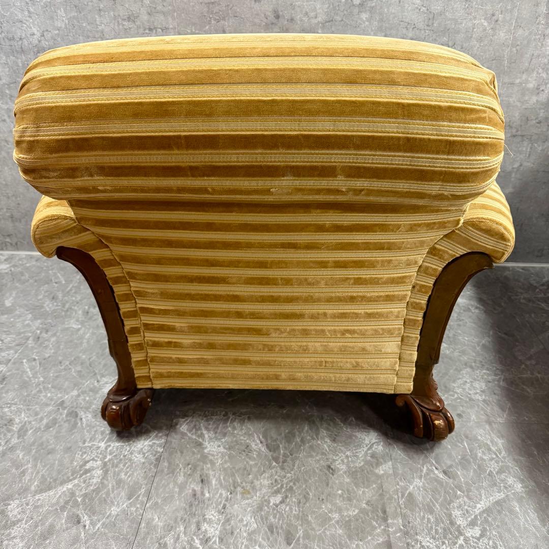 重厚な存在感　中国家具 花梨材 唐木 ソファ チェア 無垢 高級飾り家具　①ハ