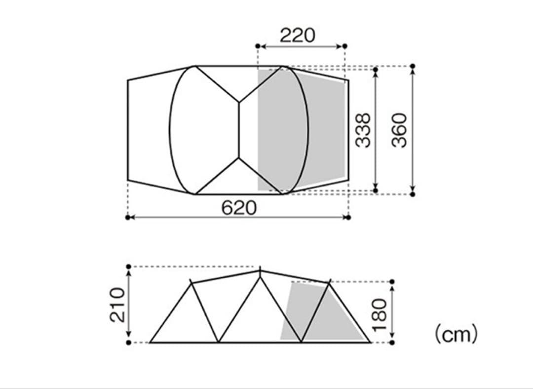 新品　スノーピーク　ランドネストシェルター