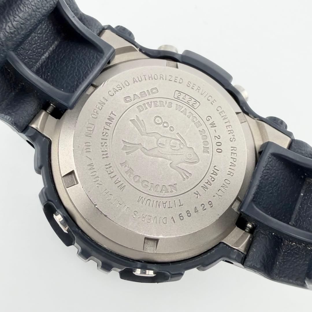 状態良好品 カシオジーショックフロッグマン GW-200Z-1JFメンズ腕時計
