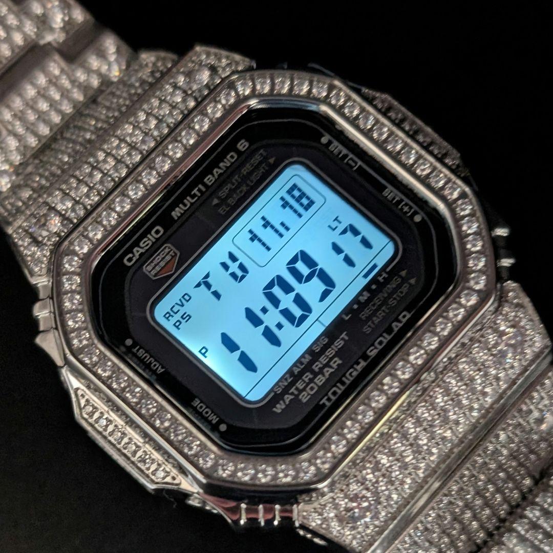 美品 G-SHOCK GWM5610U 電波ソーラー ダイヤ風装飾 フルメタル
