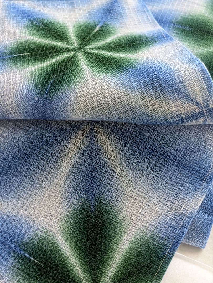 藤井絞綿麻紅梅高級浴衣