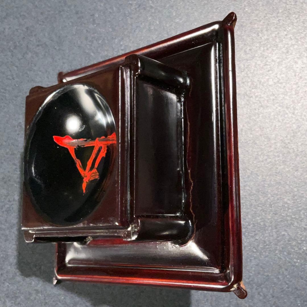 浮御堂古材　香合　お堂　誠中斎　大亀老師書付　R0935 ダP