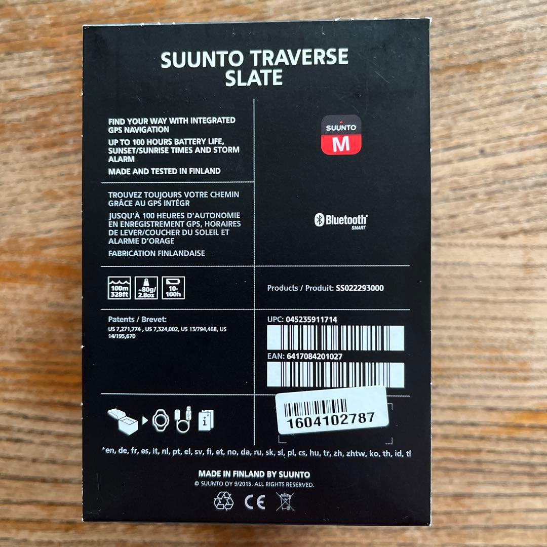 美品 SUUNTO TRAVERSE SLATE デジタル腕時計 USB充電式