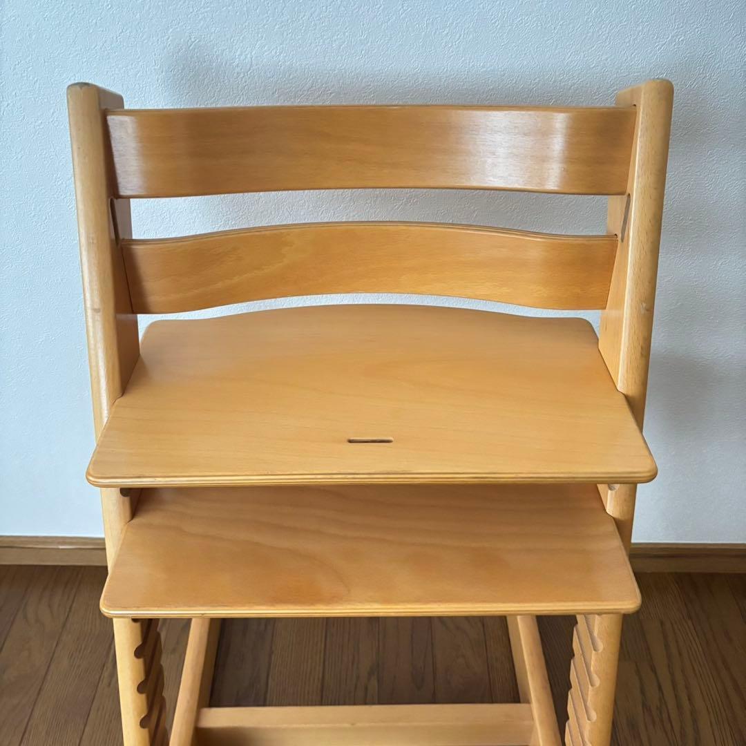 ストッケ　トリップ トラップ　ベビーチェア+ベビーセット　ナチュラル　S/N3④