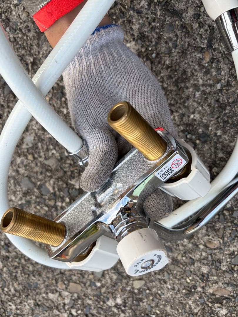 KVK KF14ER19HI BL03 デッキ型2ハンドルシャワー　混合水栓