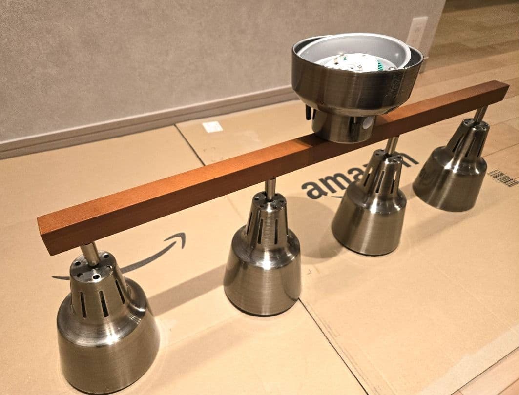 シーリングライト 4灯 ライトリー LIGHTLY ゴールド・ブラウン