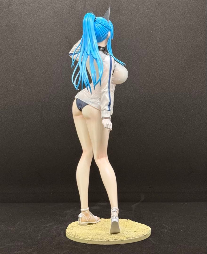 マ*7様 【ガレージキット完成品】勝利の女神 NIKKE ヘルム　アクアマリン