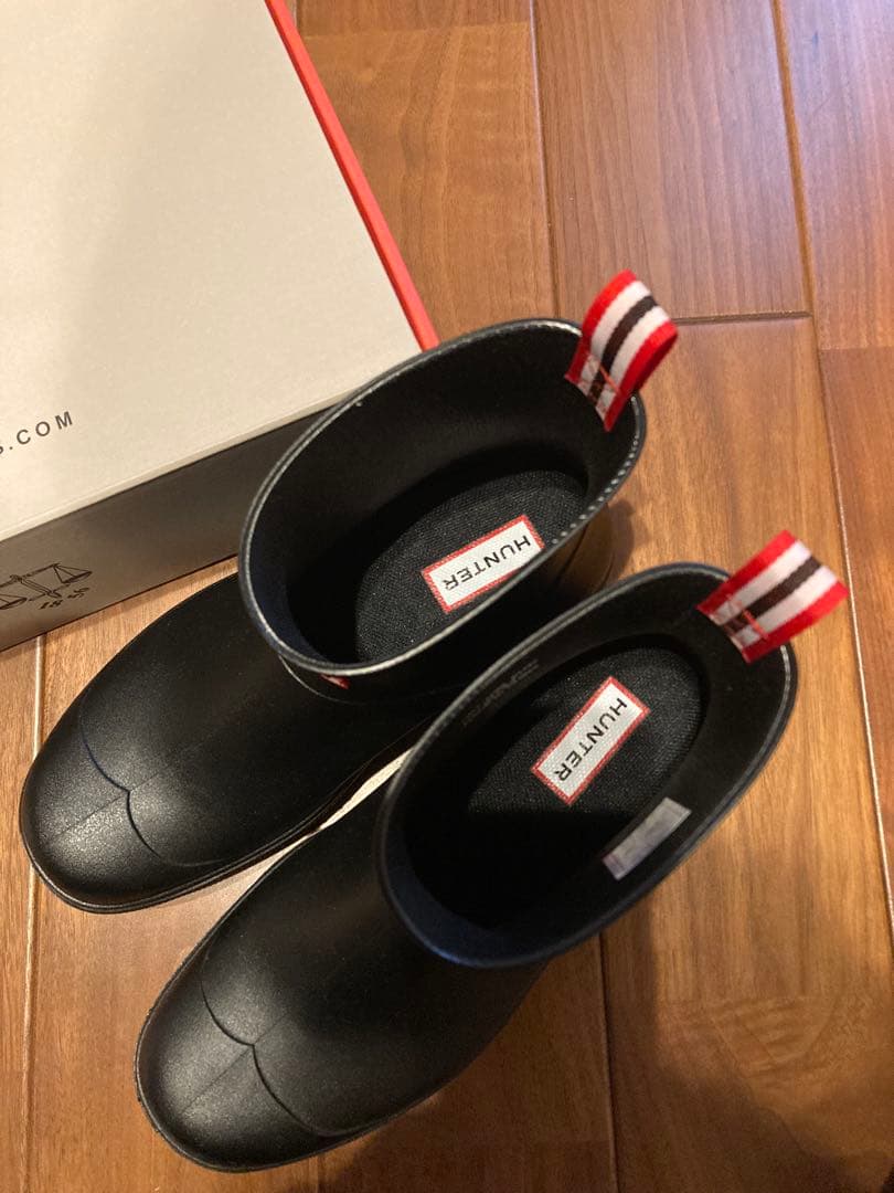 新品未使用　ハンター　ショートレインブーツ