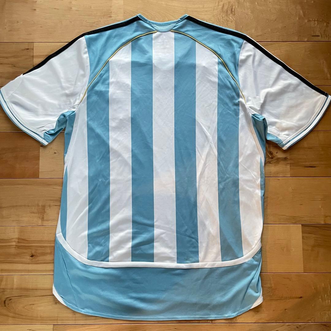 ★adidasアディダス06/07アルゼンチン代表半袖ユニフォーム2XOサイズ
