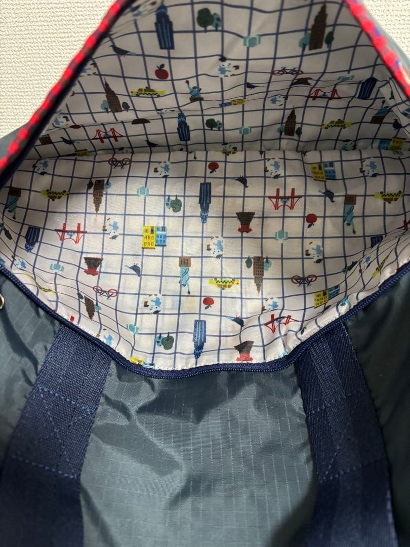 【美品】レスポートサック×ファミリア　ボストンバッグ