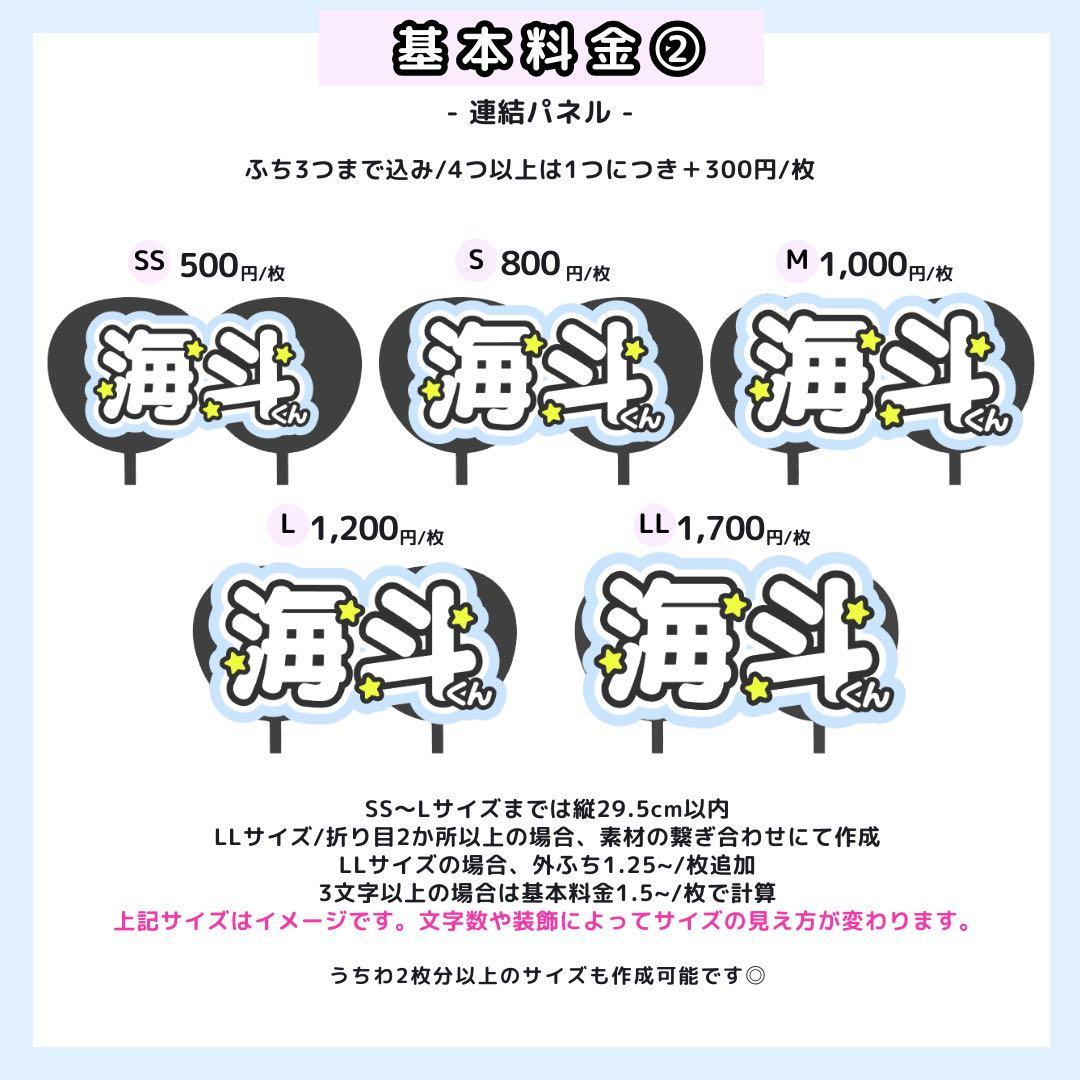 h☆☆☆ページ うちわ文字オーダー うちわ屋さん 団扇屋さん 文字パネル
