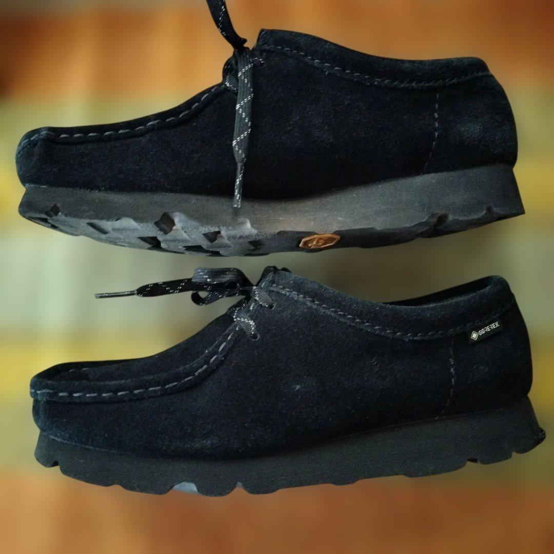 クラークス　ワラビーGORE-TEX Black Sd　５1/2