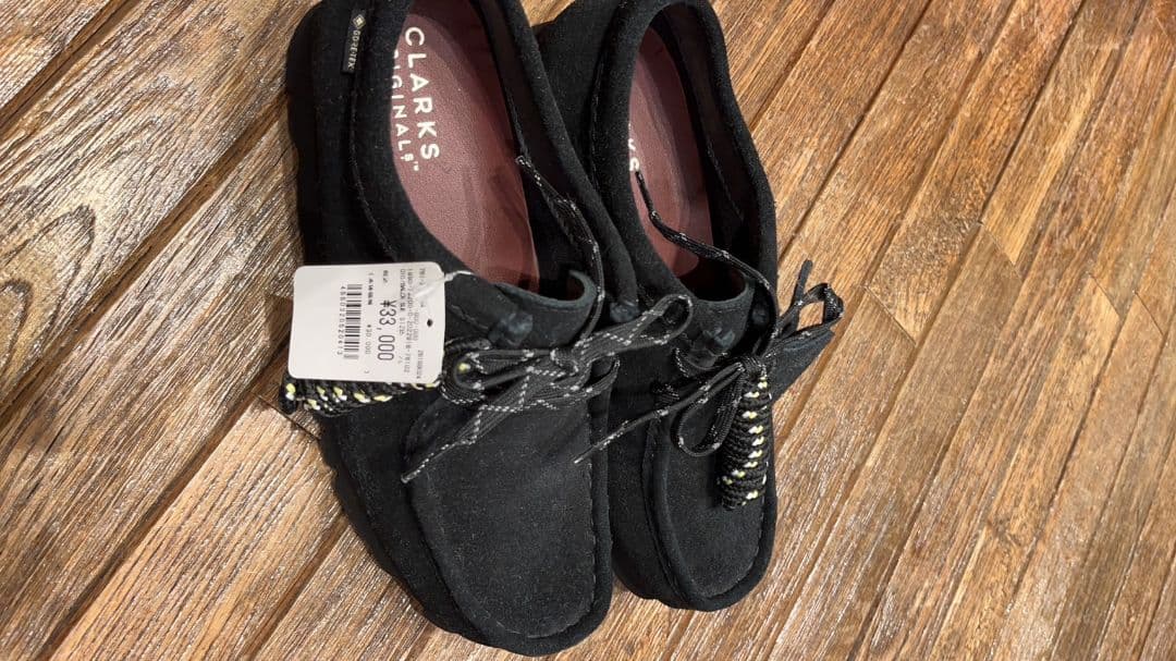 クラークス　ワラビーGORE-TEX Black Sd　５1/2