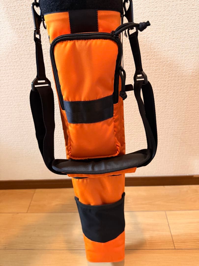 【レア】【新品未使用】ブリーフィング　セルフスタンド　キャディバッグ　オレンジ