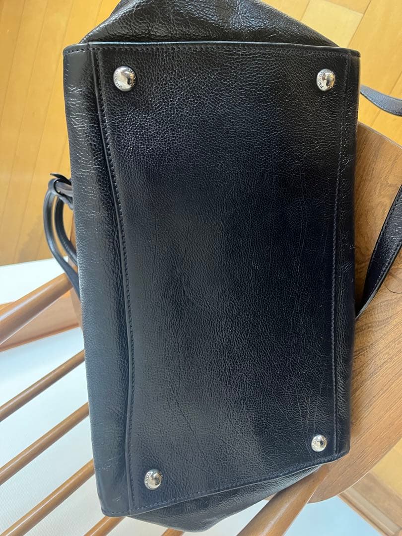 Prada ハンドバッグ 取り外し可能ショルダーストラップ　濃紺