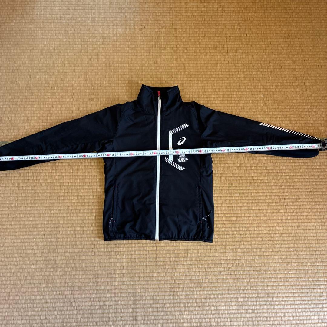 ASICS ブラック ウォームアップジャケット Mサイズ