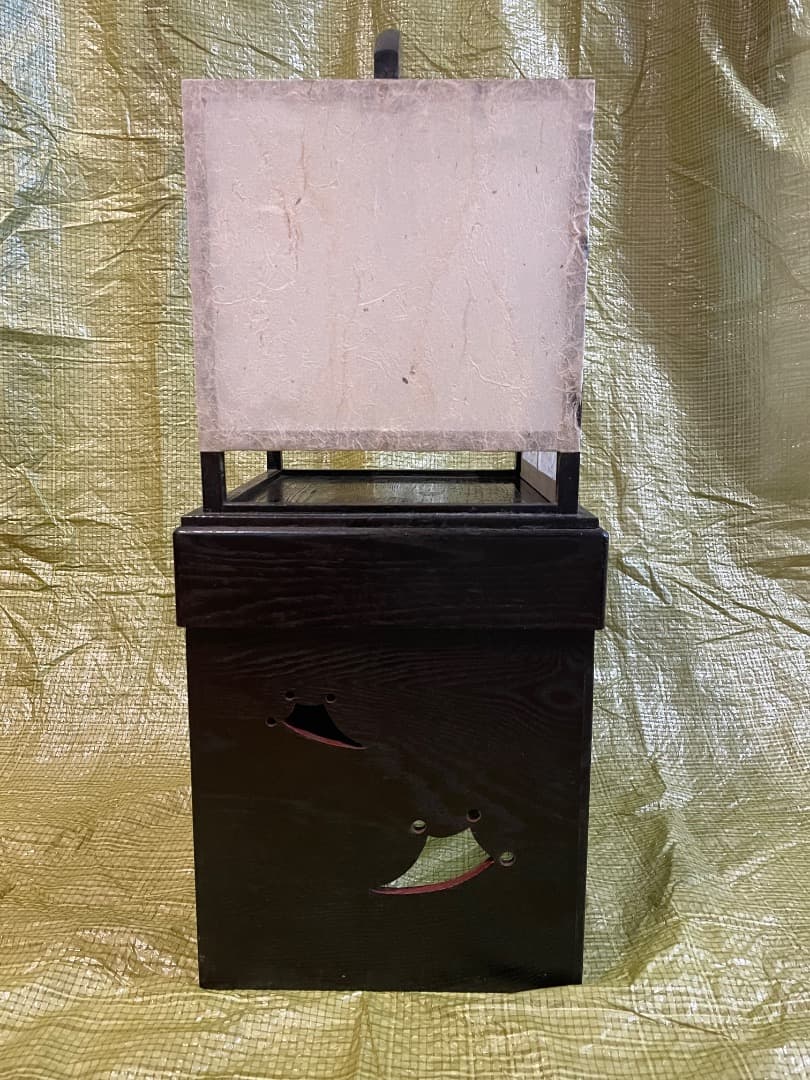 有明行灯　古民具 骨董　行燈　行灯　和紙と蝋燭のおまけ付き