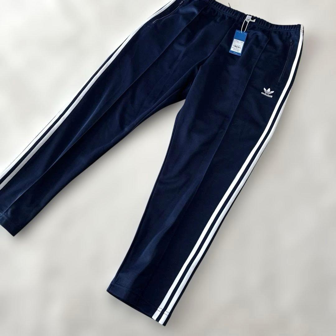 ✨新品 アディダス トラックパンツ ジャージ ネイビー ファイヤーバード 刺繍